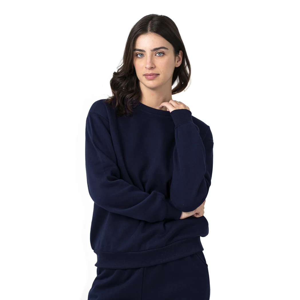סווטשירט עם מנז'ט וצווארון מעוגל - Image 17