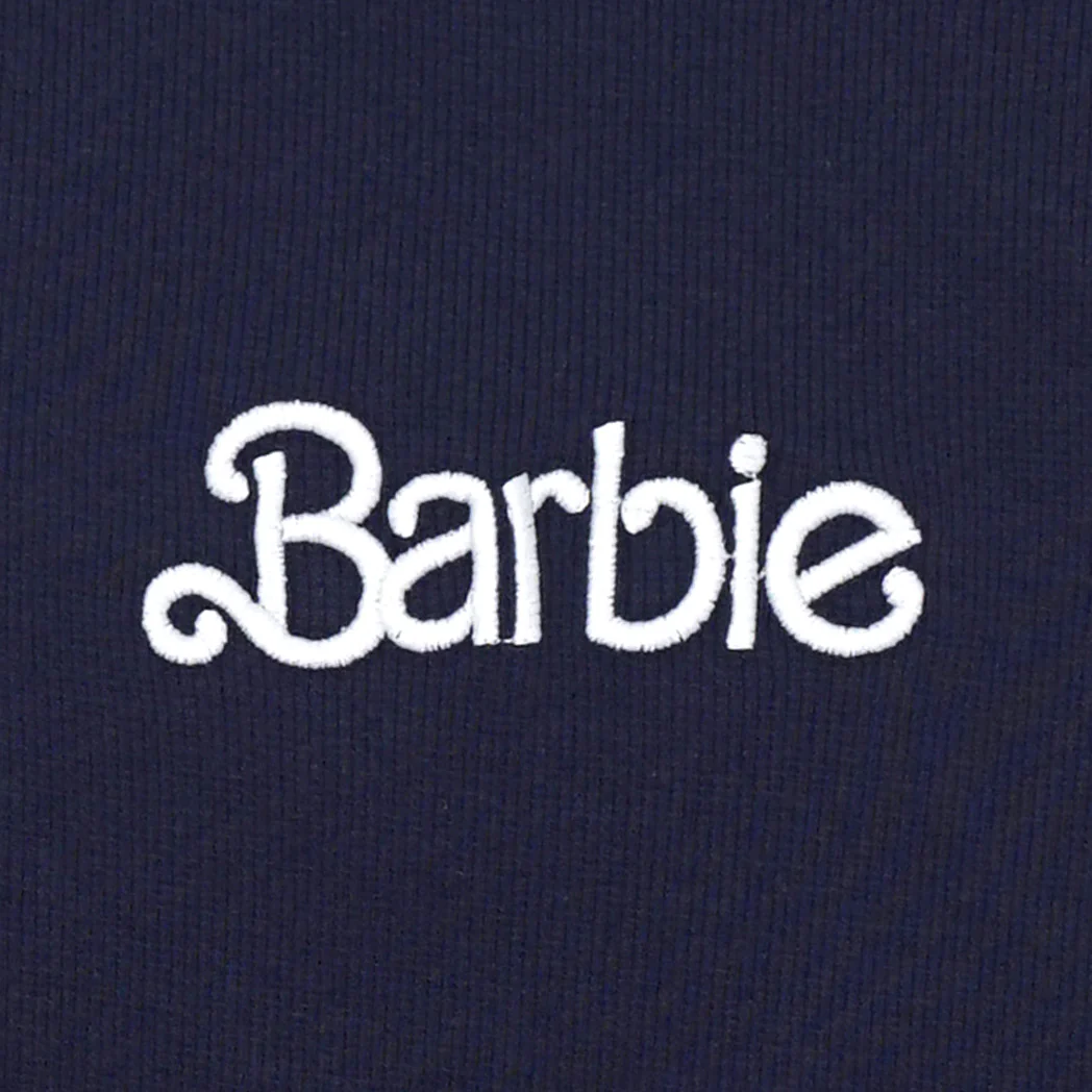 גופיית ריב כחולה רקומה לוגו Barbie נשים - Image 3