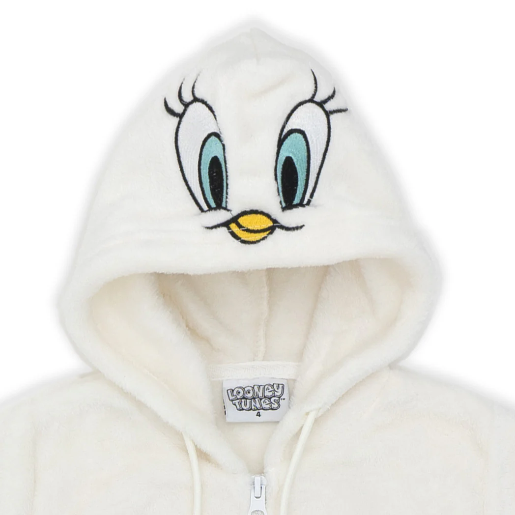 ג'קט קורל פליז רקום מדוגם Tweety בנות - Image 3