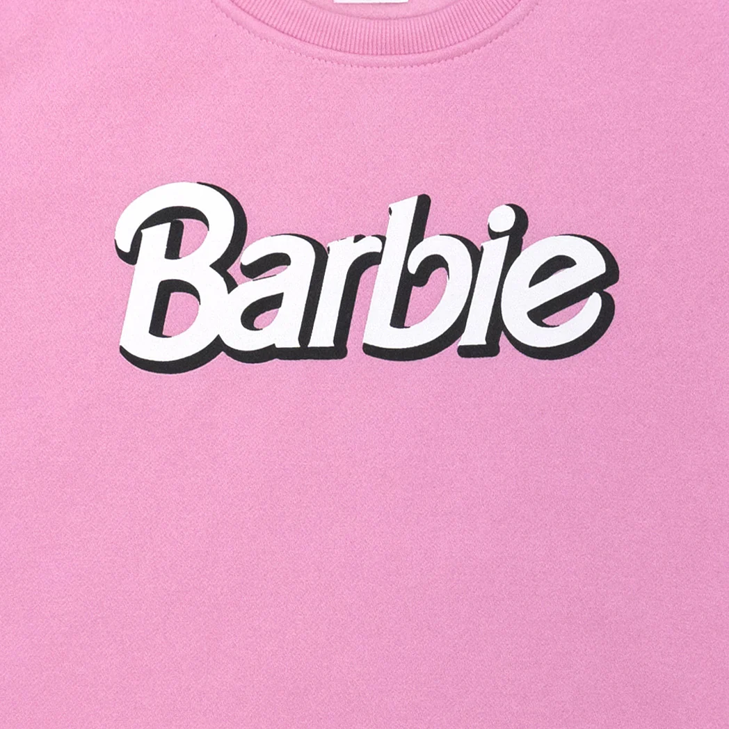 פיג'מת פוטר עם הדפס לוגו Barbie נשים - Image 3