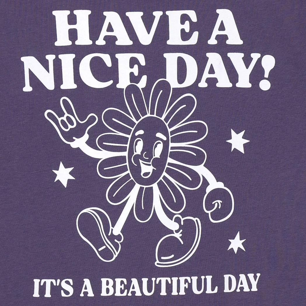 חולצה מודפסת דו צדדית Have A Nice Day נשים - Image 4
