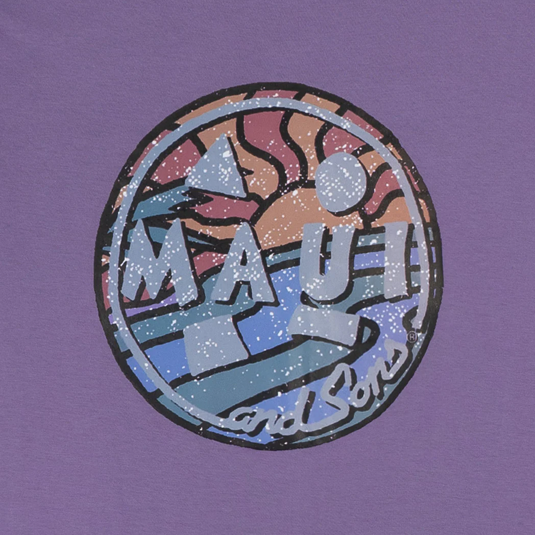 חולצה סגולה מודפסת Maui And Sons גברים S-XXXL - Image 4