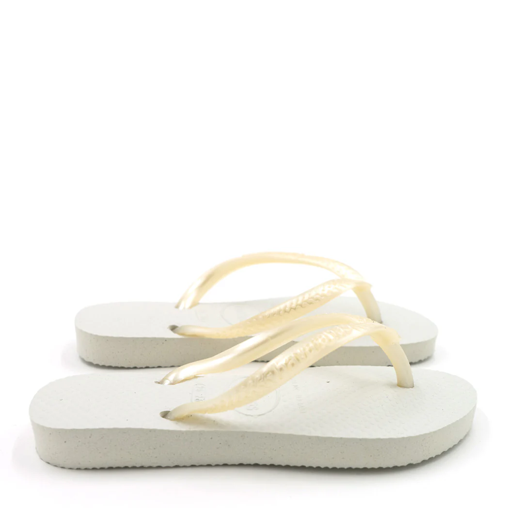 כפכף הוואינס סלים לבן Havaianas מידות ילדים 23-34 - Image 3