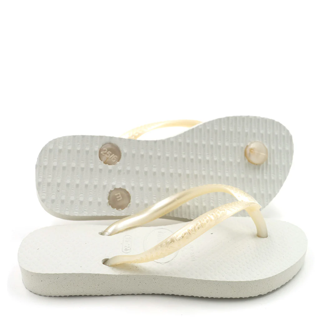כפכף הוואינס סלים לבן Havaianas מידות ילדים 23-34 - Image 4