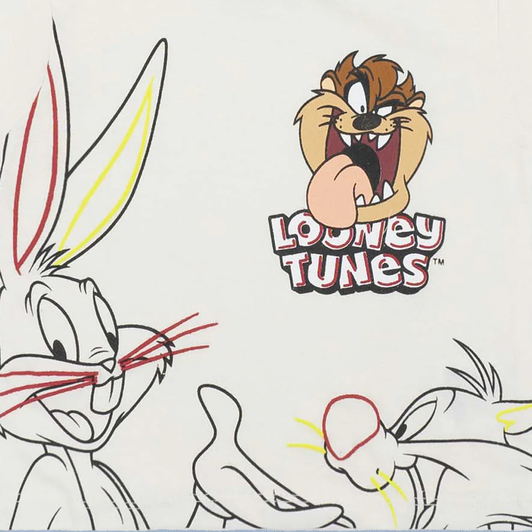 זוג חולצות Looney Tunes מנטה-קרם תינוקות בנים - Image 3