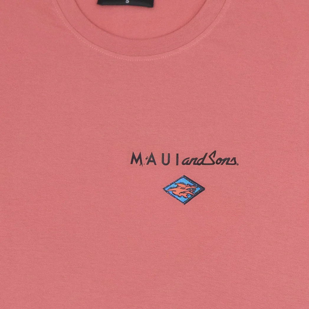 חולצת Maui & Sons מודפסת כריש גברים - Image 3