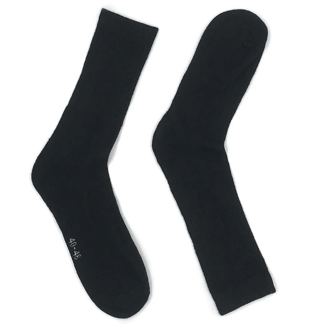 סט 10 גרבי ספורט שחורות גברים 40-46 - Image 3